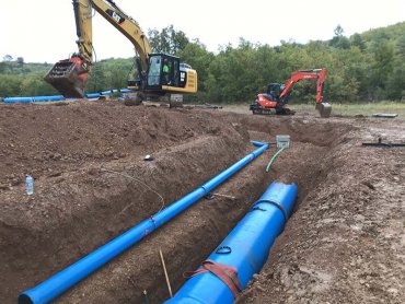 chantier canalisation cadarache